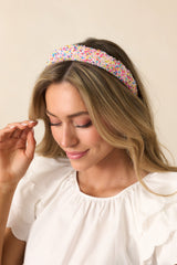 Sweet Treat Light Pink Sprinkled Headband