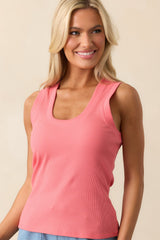 Z Supply Sunset Pink Sirena Rib Tank