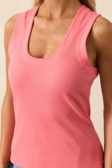 Z Supply Sunset Pink Sirena Rib Tank