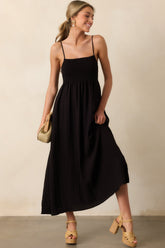 Z Supply Black Beachside Midi Dress