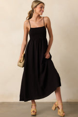 Z Supply Black Beachside Midi Dress