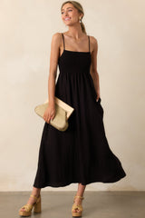 Z Supply Black Beachside Midi Dress