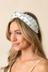 Keep It Sweet White Knotted Headband