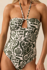 MINKPINK Green Amos Cut-Out One Piece