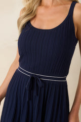 Z Supply Set Serve Navy Blue Active Dress
