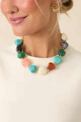 No Introduction Needed Multi Mixed Gem Necklace