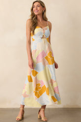 Z Supply Mellow Yellow Aura Riviera Floral Maxi Dress