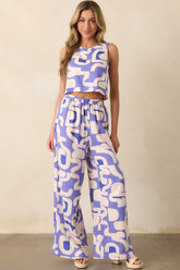 MINKPINK Dusty Blue Iris Wide Leg Pant