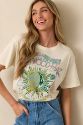 Fleetwood Mac Dreams Ivory Boyfriend Tee
