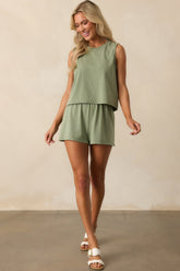Z Supply Avocado Green Scout Jersey Short