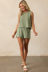 Z Supply Avocado Green Scout Jersey Short
