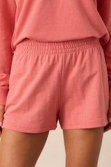 Z Supply Persimmon Pink Weekender Terry Short