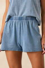 Z Supply Medium Indigo Scout Jersey Denim Short