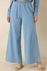 Z Supply Scout Washed Indigo Cotton Knit Jersey Denim Pant