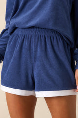 Z Supply Navy Cotton Soyer Terry Shorts