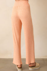 Z Supply Orange Dawn Smocked Rib Pant