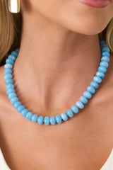 Living in Color Blue Beaded Necklace