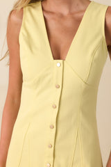 MINKPINK Yellow Cotton Izzy Panel Mini Dress