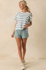 Z Supply Light Sage Shorty Airlite Shorts