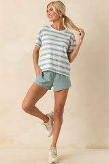 Z Supply Light Sage Shorty Airlite Shorts
