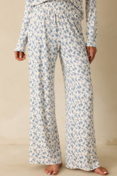 Z Supply Blue Dawn Smocked Ditsy Floral Pants