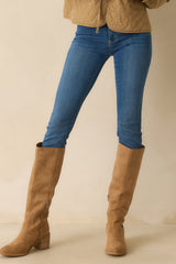 Take A Moment Medium Wash Skinny Jeans
