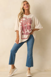 Chris Stapleton Higher Tour Ivory Cotton Tee
