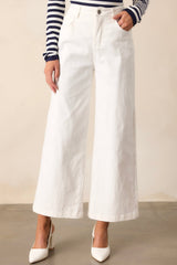 Urban Nomad Ivory Wide Leg Jeans