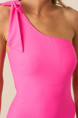 Spot On Hot Pink One Piece Swimsuit