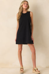 Z Supply Black Cotton Sloane Mini Dress
