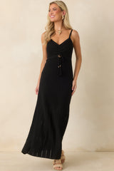 Z Supply Sundra Black Crochet Maxi Dress