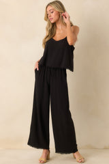 Z Supply Black Soren Linen Pants