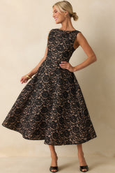 Too Good To Miss Black Floral Lace Sleeveless Maxi Dress