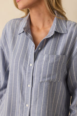 Z Supply Blue Velvet River Plaid Button Up