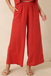 Z Supply Scout Chili Pepper Red Linen Pants