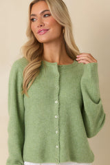 Z Supply Appletini Green Medina Rib Cardi