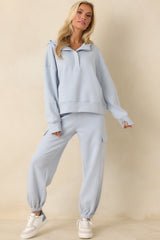 Track Record Light Heather Blue Jogger Sweatpants