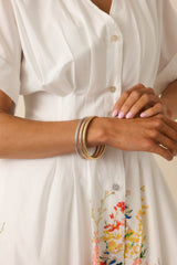 Still Thinking It Through Tri-Tone Bangle Bracelet Set