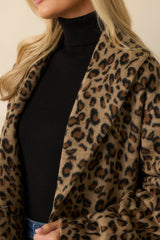 Z Supply Tan Lennon Leopard Coat