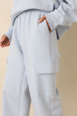 Track Record Light Heather Blue Jogger Sweatpants