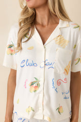 Z Supply Vanilla Ice Beach Days Pajama Top