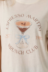 Z Supply Vanilla Ice Espresso Martini Cotton Boyfriend Tee