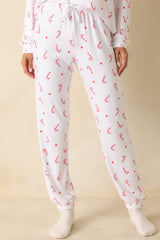 Z Supply White Knit Cozy Candy Pajama Pants