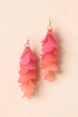Layered in Love Pink Ombre Drop Earrings