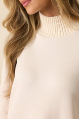 Z Supply Ivory Sable Mock Neck Sweater