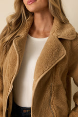 Z Supply Tan Townsend Sherpa Jacket
