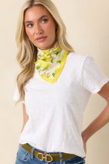 Z Supply White Junie Cotton Slub Tee