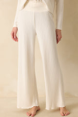 Z Supply Ivory Dawn Smocked Rib Pants