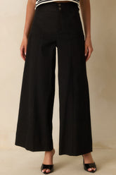 Daylight Glimmer Black Wide Leg Pants
