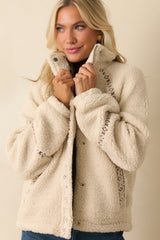 Thread & Supply Ivory Sherpa Denver Jacket